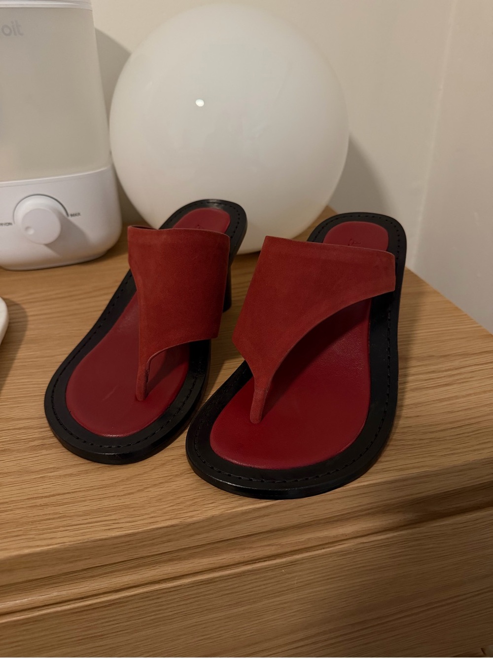 A.emery Hardie Suede Thong Sandals